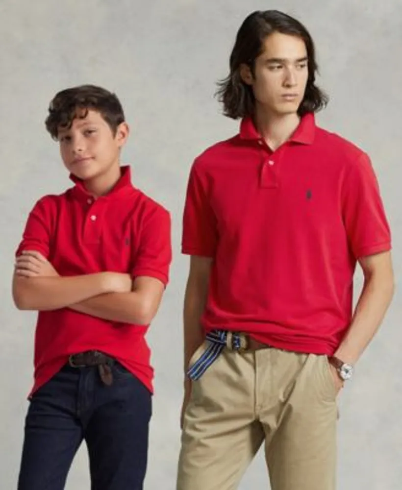 Polo Ralph Lauren Mens Kids Cotton Mesh Polo Shirt Collection