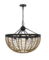 Lillington 4 Light 20.375" Height Metal Pendant