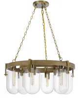 Stovall 6 Light 14" Height Metal Chandelier