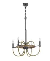 Seagrove 4 Light 29" Height Metal Chandelier