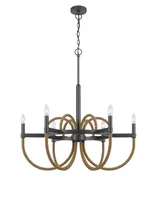 Rowland 6 Light 31" Height Metal Chandelier