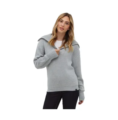 Bench Dna Women's Thurynn Oversize Zippered Funnel Sweater