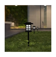 Lantern Style All-Weather Outdoor Led Solar Lights, Powered Lights For Pathway, Garden, & Yard - Set Of 8