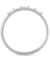 Igi Certified Diamond Baguette Band (1/20 ct. t.w.) 14k White Gold