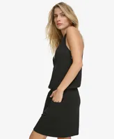 Calvin Klein Surplice Racer-Back Tunic Swim Cover-Up, Created for Macy's