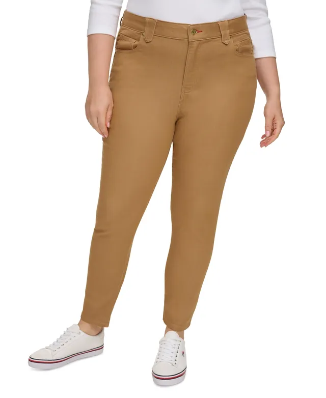 Tommy Hilfiger Women's TH Flex Waverly Sateen Skinny Pants - Macy's