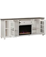 84" Dawnwood 2PC Tv Console Set (84" and Fireplace)