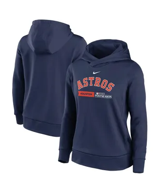 Women's Nike Navy Houston Astros 2023 Postseason Authentic Collection Dugout Fleece Pullover Hoodie