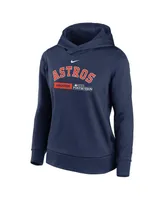 Women's Nike Navy Houston Astros 2023 Postseason Authentic Collection Dugout Fleece Pullover Hoodie