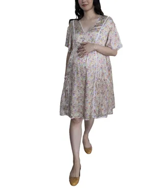 Emilia George Maternity Floral Printed Hannah Dress