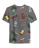 Marvel Aop Logo Toddler Boys Short Sleeve T-shirt