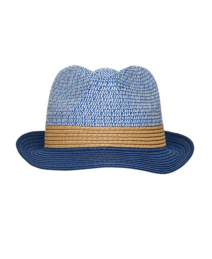 Toddler, Child Boys Shades of Blue Fedora Hat