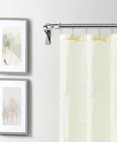 Dainty Home Stella Chenille Embroidered Shower Curtain, 72" x 70"