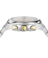 Versace Women's Swiss Chronograph Medusa Stainless Steel Bracelet Watch 40mm