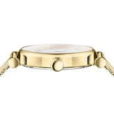 Versace Women's Swiss Greca Chic Gold Ion Plated Stainless Steel Mesh Bracelet Watch 35mm