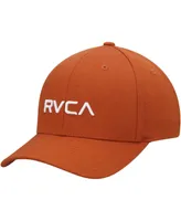 Men's Rvca Orange Flex Fit Hat