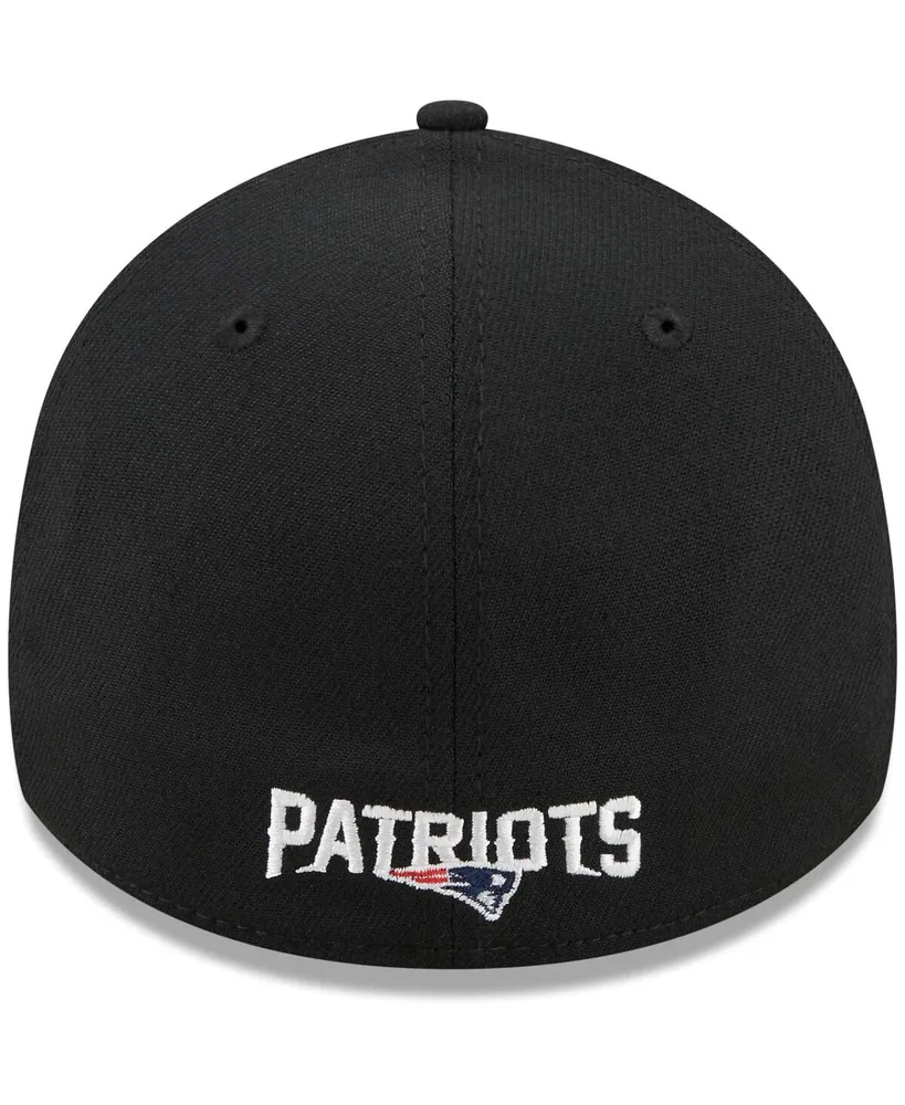 Men's New Era Black England Patriots Flawless Stripe 39THIRTY Flex Hat