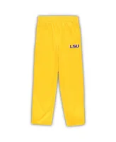 Preschool Boys and Girls Purple, Gold Lsu Tigers Red Zone Jersey and Pants Set