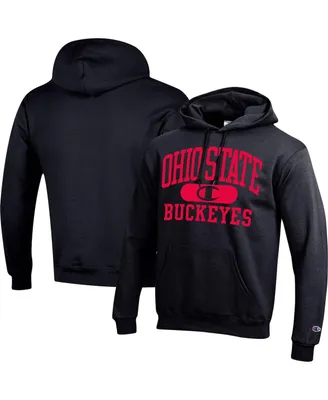 Men's Champion Black Ohio State Buckeyes Arch Pill Pullover Hoodie