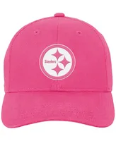 Girl's Youth Pink Pittsburgh Steelers Adjustable Hat