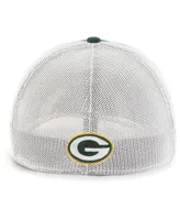 Men's '47 Brand Green Green Bay Packers Leather Head Flex Hat