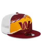 Men's New Era Burgundy Washington Commanders Tear Trucker 9FIFTY Snapback Hat