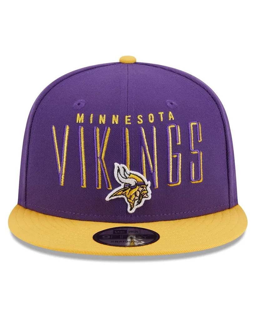 Men's New Era Purple, Gold Minnesota Vikings Headline 9FIFTY Snapback Hat