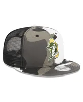 Men's New Era Urban Camo Green Bay Packers 9FIFTY Trucker Snapback Hat