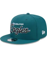 Men's New Era Midnight Green Philadelphia Eagles Main Script 9FIFTY Snapback Hat