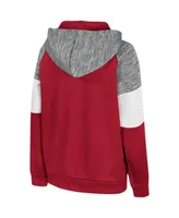 Big Boys Colosseum Crimson Oklahoma Sooners Live Hardcore Raglan Pullover Hoodie