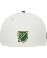 Men's New Era Cream Portland Timbers Wood grain 59FIFTY Fitted Hat