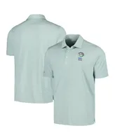 Men's Ahead Green Wgc-Dell Technologies Match Play Airstream Essential Feed Striped Polo Shirt