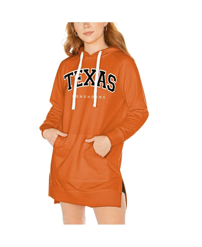 Women's Gameday Couture Texas Orange Longhorns Take a Knee Raglan Hooded Sweatshirt Dress
