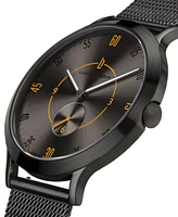 Lilienthal Berlin Men's Lilienthal 1 Fire Black Stainless Steel Mesh Watch 42mm