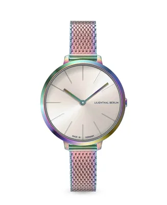 Lilienthal Berlin Women's Rosalux Rainbow Multicolored Stainless Steel Mesh Watch 30mm