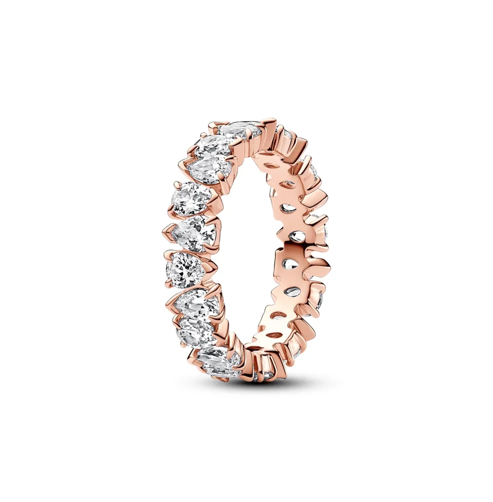 Pandora Cubic Zirconia Alternating Band Ring