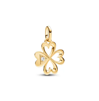 Pandora Me Cubic Zirconia Heart Four-Leaf Clover Medallion Charm