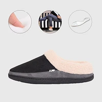 Alpine Swiss Mens Memory Foam Clog Slippers Fleece Fuzzy Slip On House Shoes