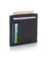 Alpine Swiss Rfid Safe Front Pocket Wallet Leather Thin Minimalist Id Card Case