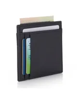 Alpine Swiss Rfid Safe Front Pocket Wallet Leather Thin Minimalist Id Card Case