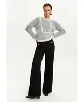 Nocturne Women's Multi-Button Long Pants