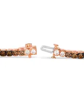 Le Vian Ombre Chocolate Diamond Tennis Bracelet (3-1/2 ct. t.w.) 14k Rose Gold (Also Available White or Yellow Gold)