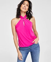 I.n.c. International Concepts Women's Cross-Strap-Neck Top, Created for Macy's