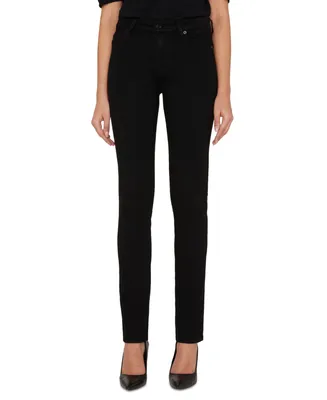 7 For All Mankind Women's Kimmie Mid-Rise Straight-Leg Jeans