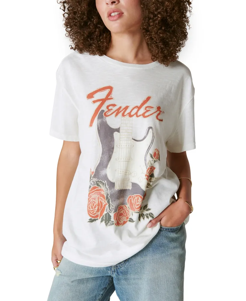 Lucky Brand Women's Cotton Fender Graphic T-Shirt