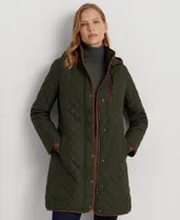 Lauren Ralph Women's Hooded Quilted Coat