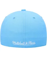 Men's Mitchell & Ness Powder Blue Los Angeles Lakers Hardwood Classics Mvp Team Ground 2.0 Fitted Hat