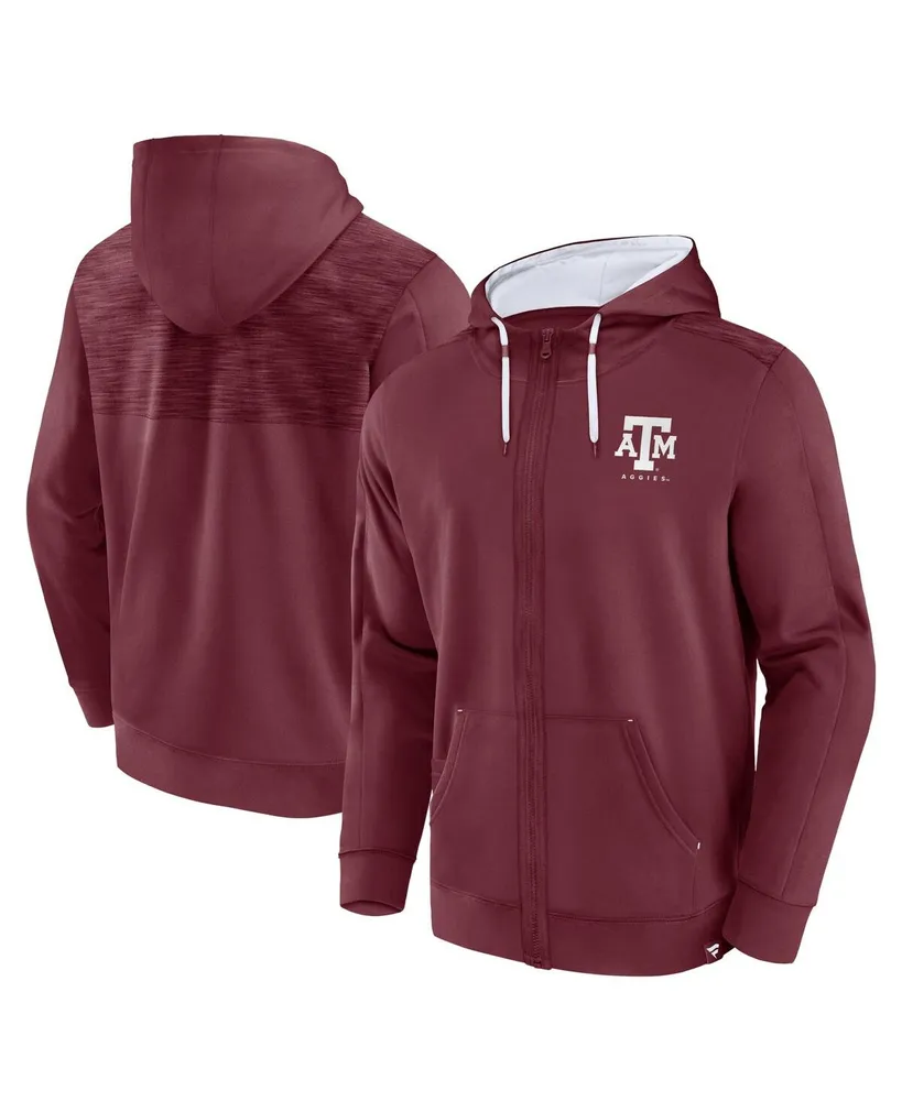 Men's Fanatics Maroon Texas A&M Aggies Power Index Full-Zip Hoodie