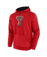 Men's Fanatics Red Texas Tech Raiders Defender Pullover Hoodie