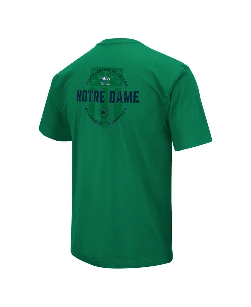 Men's Colosseum Kelly Green Notre Dame Fighting Irish Oht Military-Inspired Appreciation T-shirt